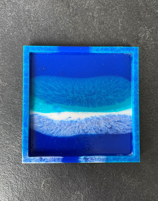 Aline - Onderlegger - Vierkant - Blauw